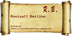 Rosivall Bettina névjegykártya